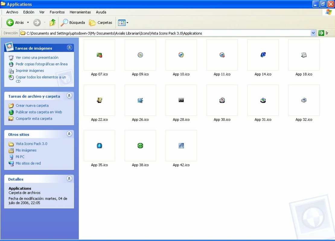 Vista Icon Pack 3.0 for Windows Screenshot 1