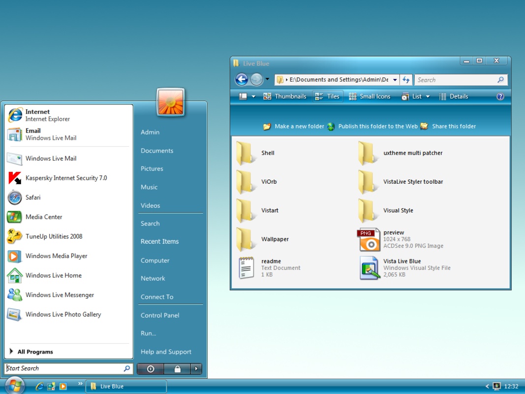 Vista Live pack XP 4 for Windows Screenshot 1
