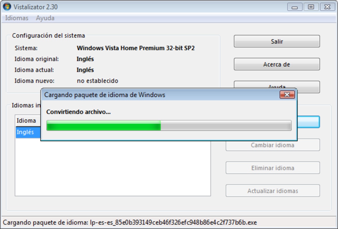 Vistalizator 2.75 for Windows Screenshot 1