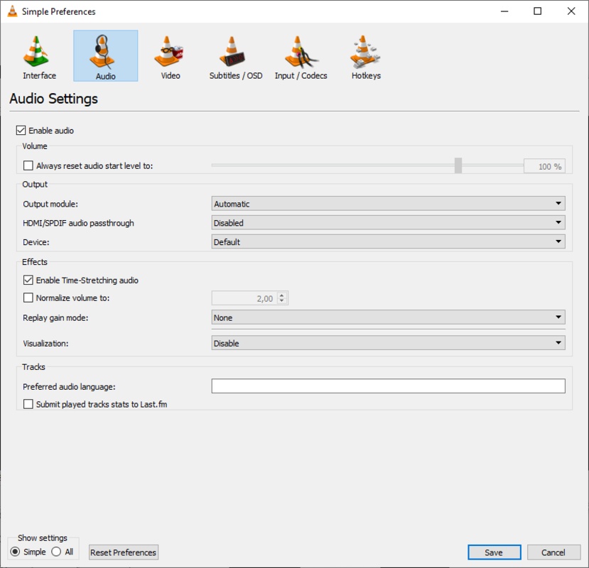 VLC Media Player 3.0.20 for Windows Screenshot 9