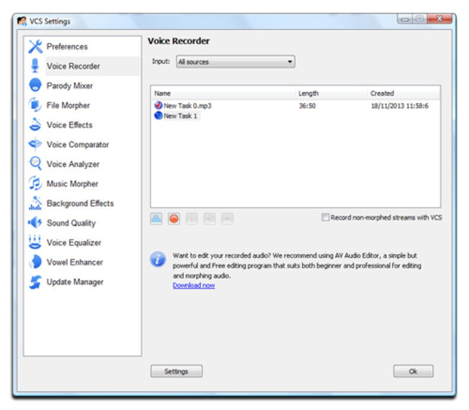 Voice Changer Software 9.5.33 for Windows Screenshot 1