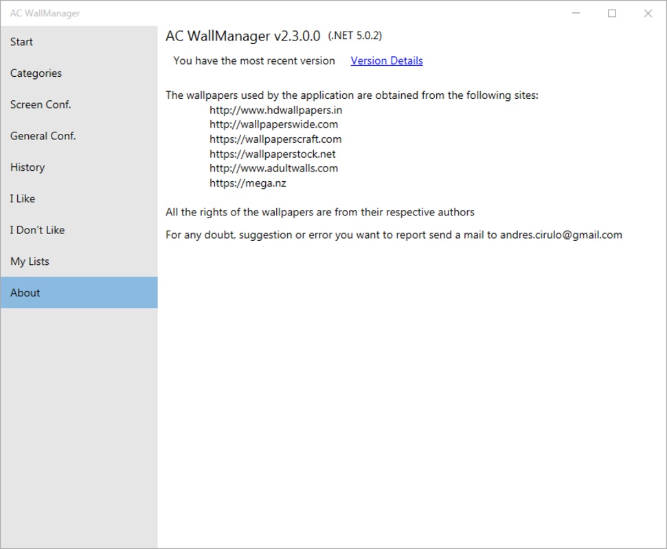 WallManager 2.9.1 for Windows Screenshot 1
