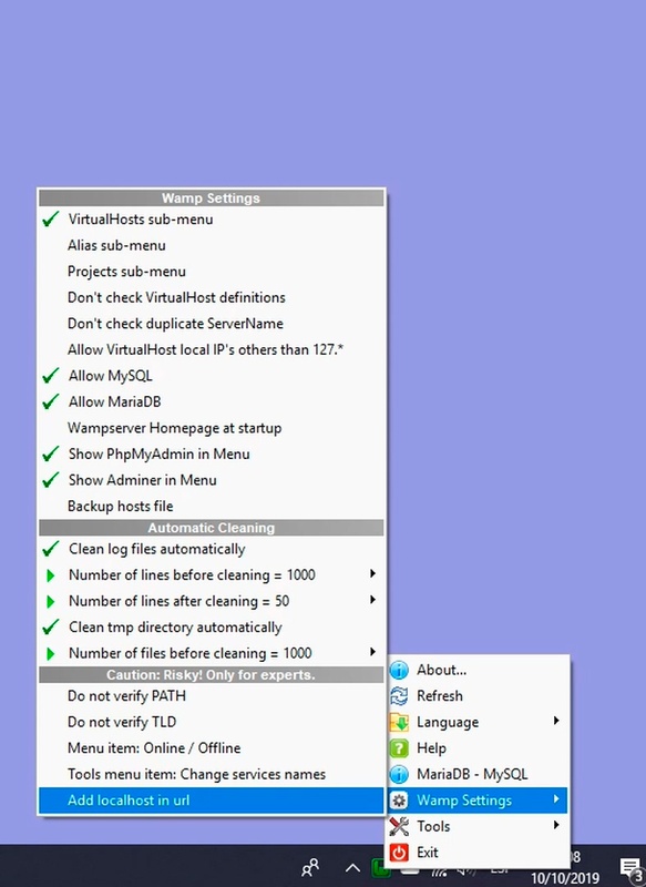 WampServer 3.2.6 for Windows Screenshot 4