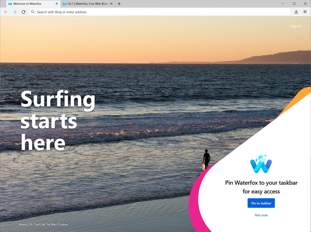 Waterfox G:5.1.2 for Windows Screenshot 1