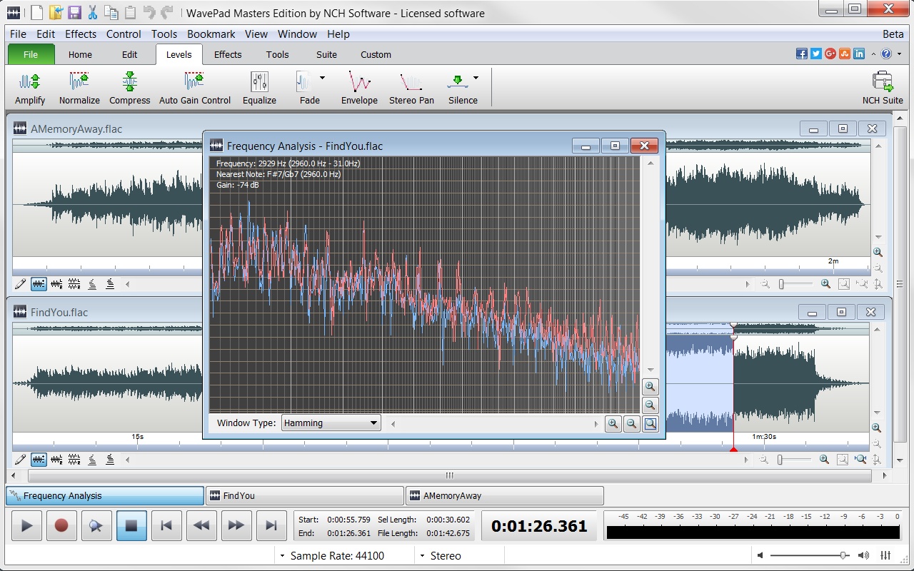 WavePad Free Audio, Music and Mp3 Editor 17.23 for Windows Screenshot 4