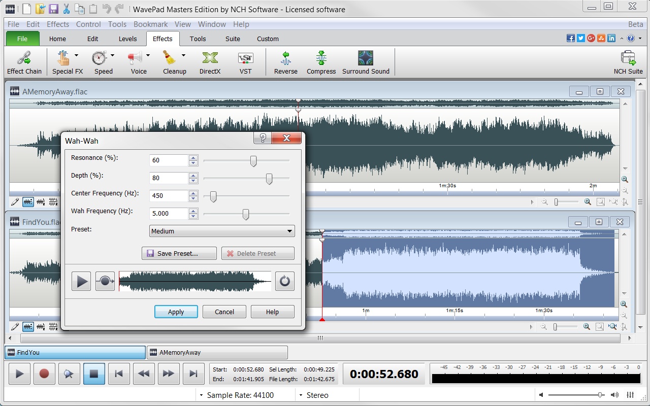 WavePad Free Audio, Music and Mp3 Editor 17.23 for Windows Screenshot 6