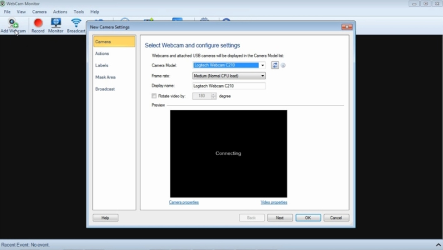 Webcam Monitor 6.2.6.0 for Windows Screenshot 1