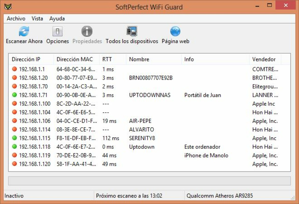 WIFI Guard 2.2.2 for Windows Screenshot 1
