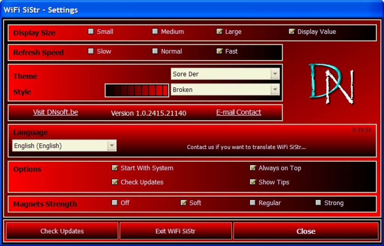 WiFi SiStr 1.0.2678.17860 for Windows Screenshot 1