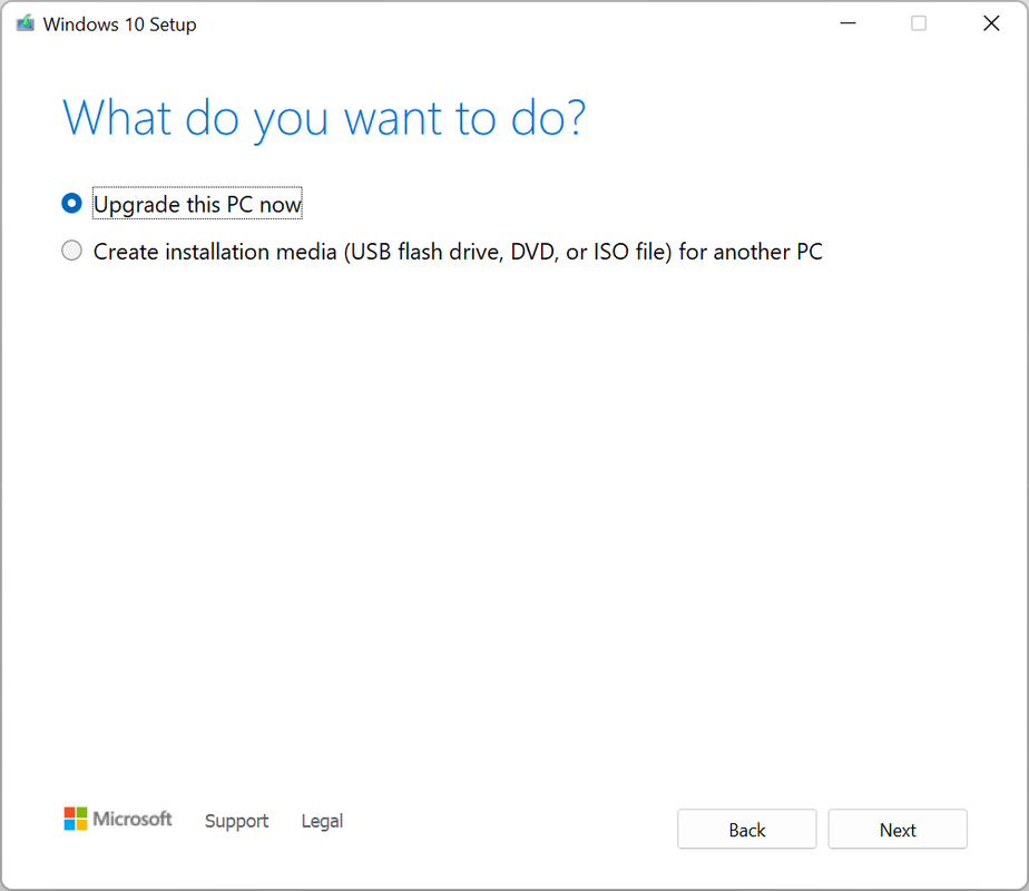 Windows 10 Media Creation Tool 10.0.19041.572 for Windows Screenshot 1
