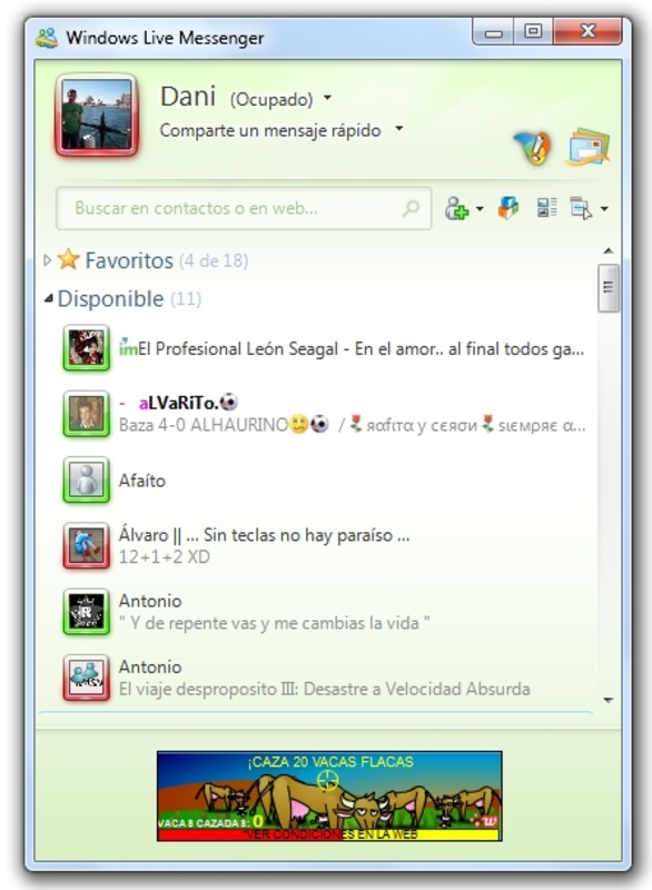 Windows Live Messenger 2011 15.4.3538.513 for Windows Screenshot 5