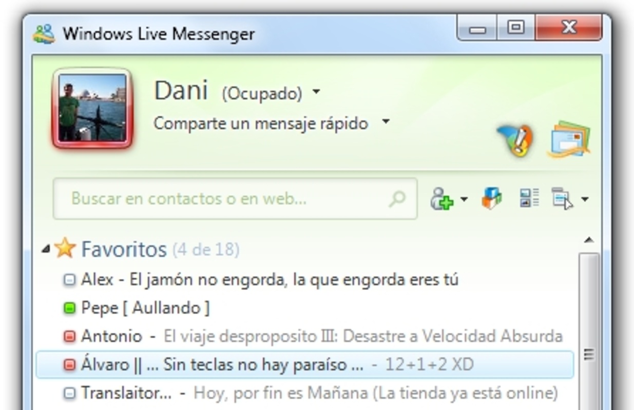Windows Live Messenger 2011 15.4.3538.513 for Windows Screenshot 6