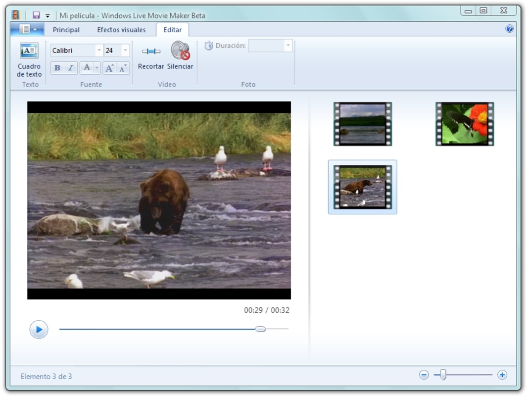 Windows Live Movie Maker 16.4.3528.0331 for Windows Screenshot 2