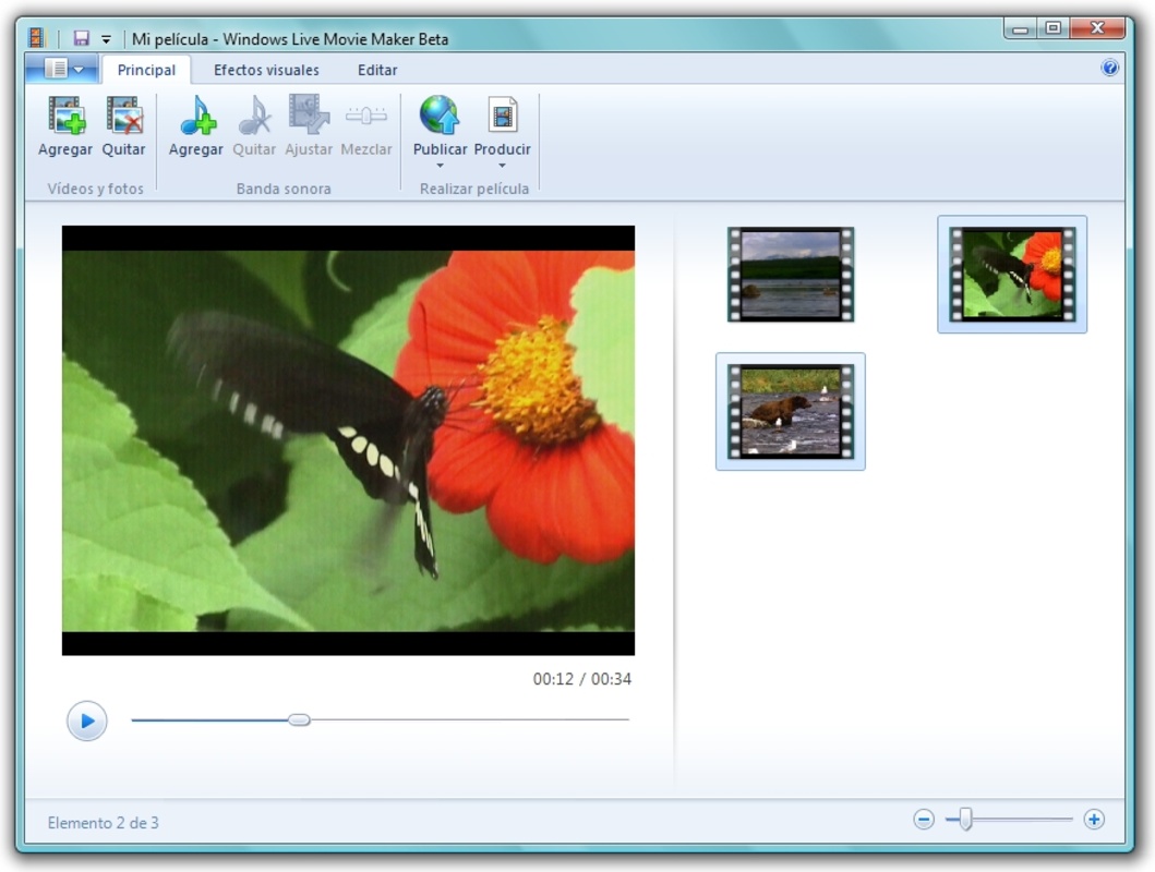 Windows Live Movie Maker 16.4.3528.0331 for Windows Screenshot 4