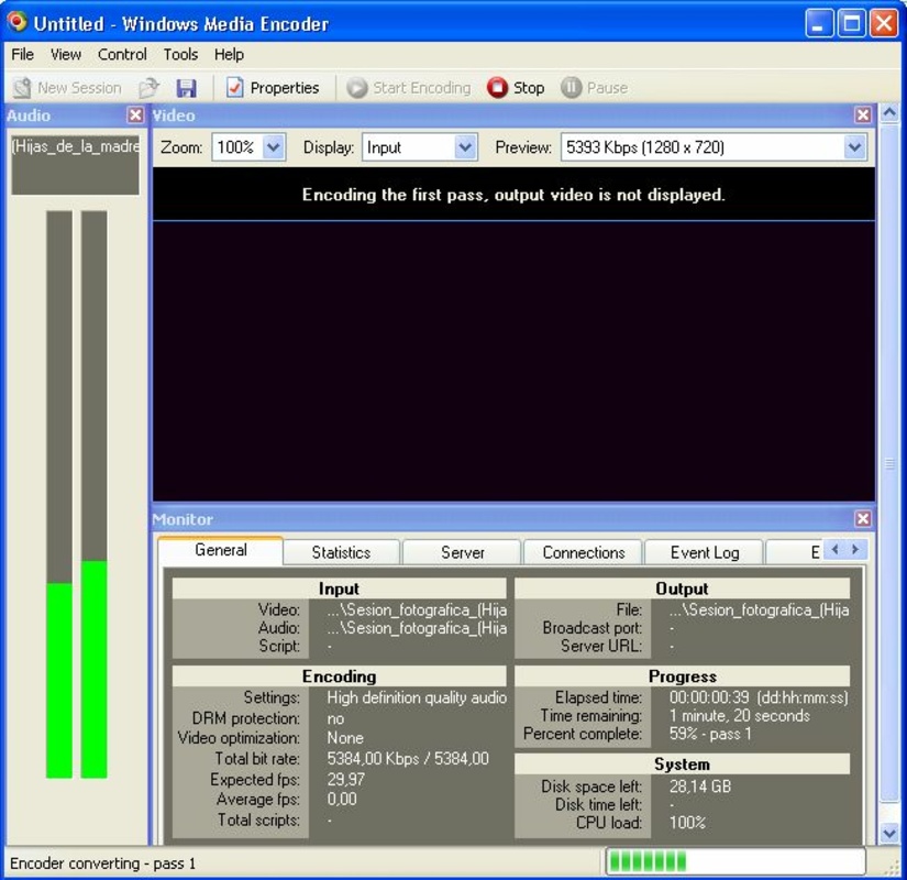 Windows Media Encoder 9 Series for Windows Screenshot 1