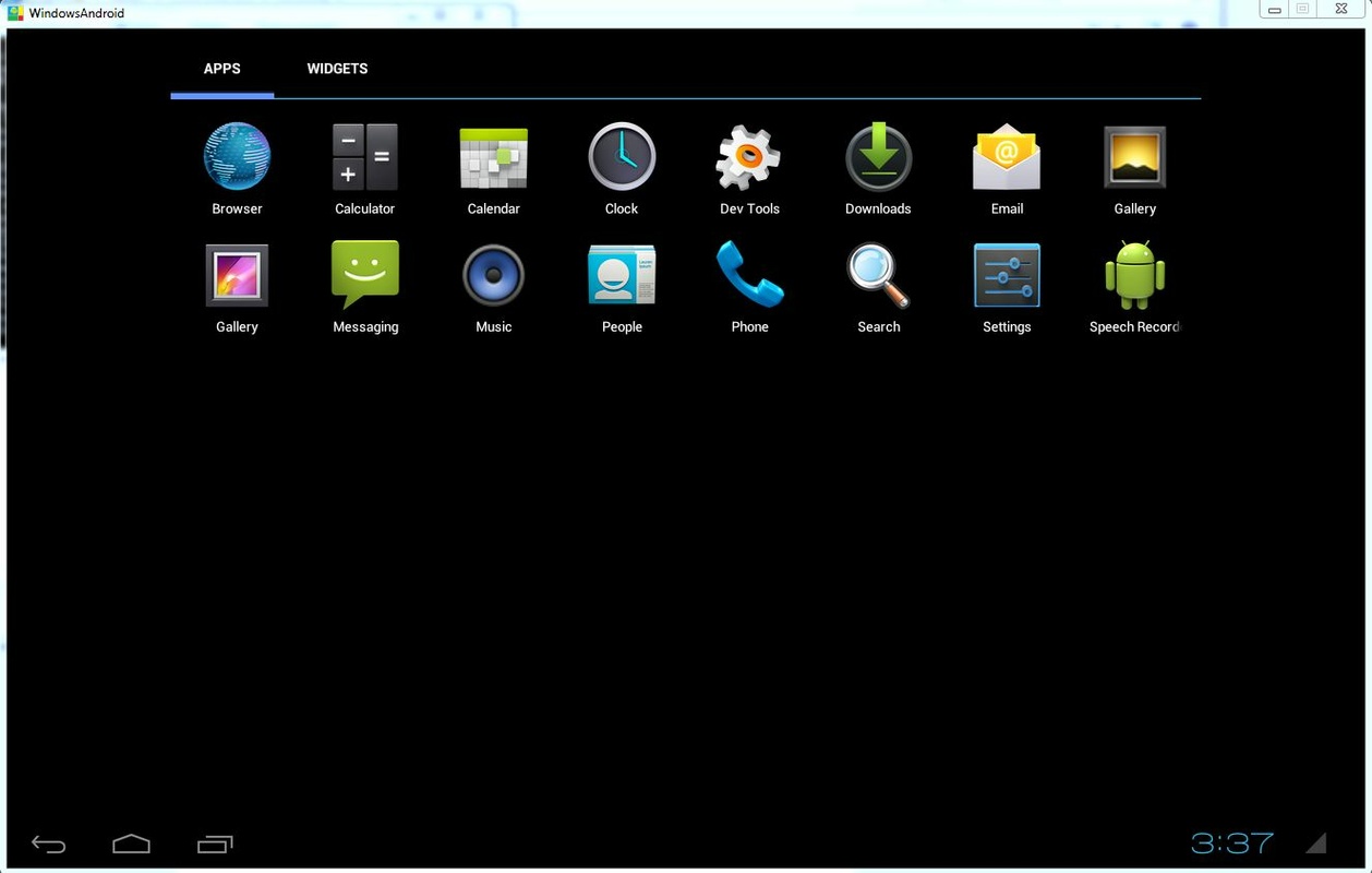 WindowsAndroid 4.0.3 for Windows Screenshot 1