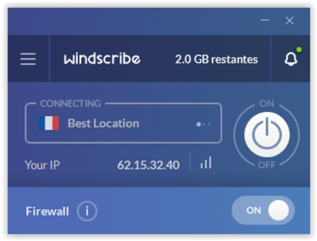 Windscribe VPN 2.5.18 for Windows Screenshot 2