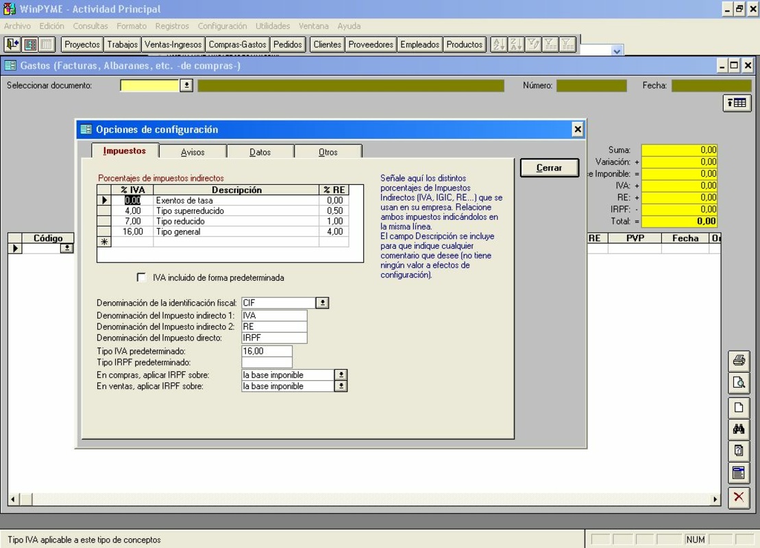 WinPYME 7.03.06 for Windows Screenshot 3