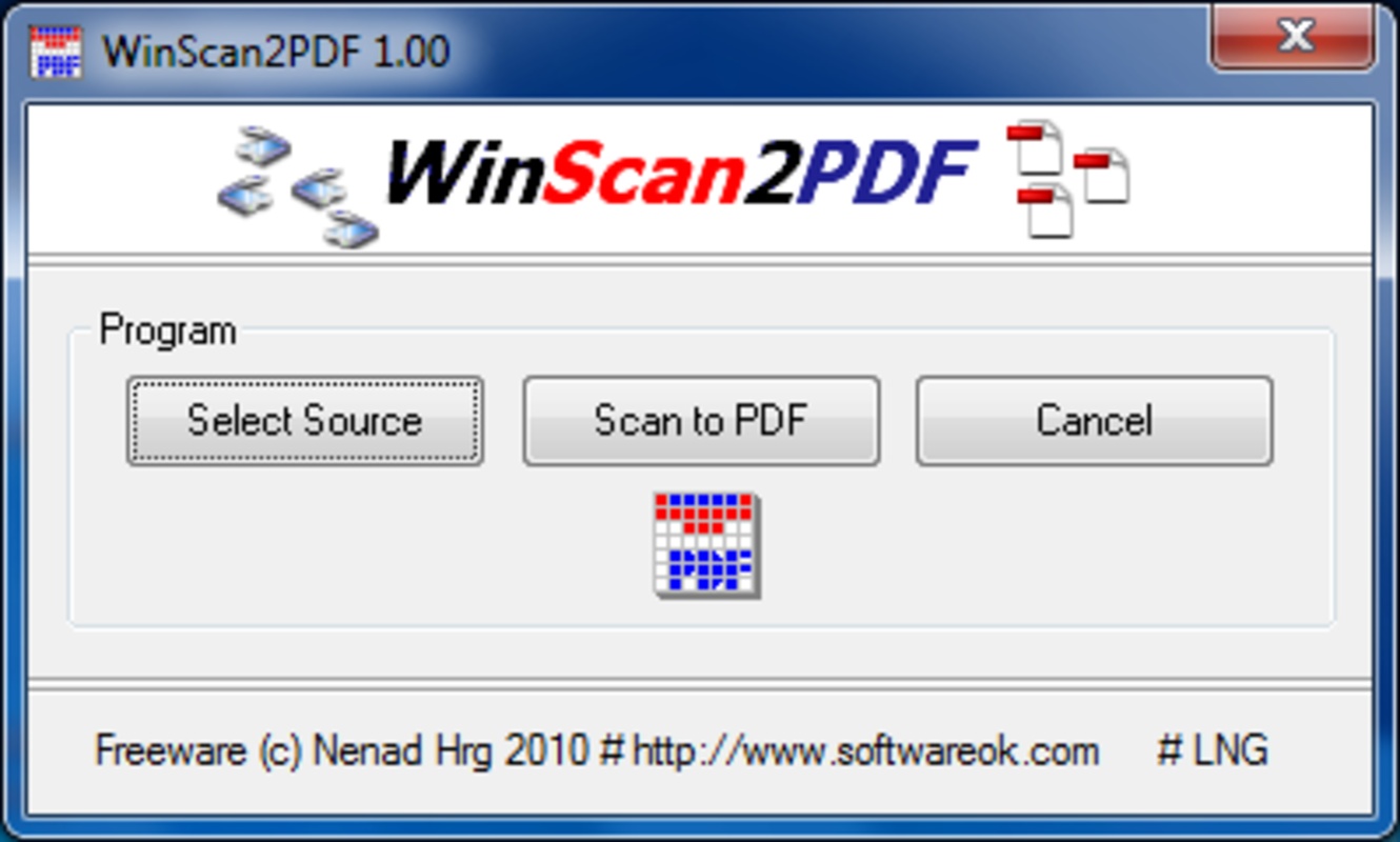 WinScan2PDF 8.55 for Windows Screenshot 1