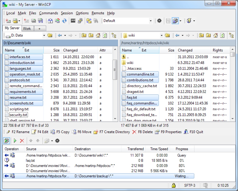 WinSCP 5.21.8 for Windows Screenshot 3