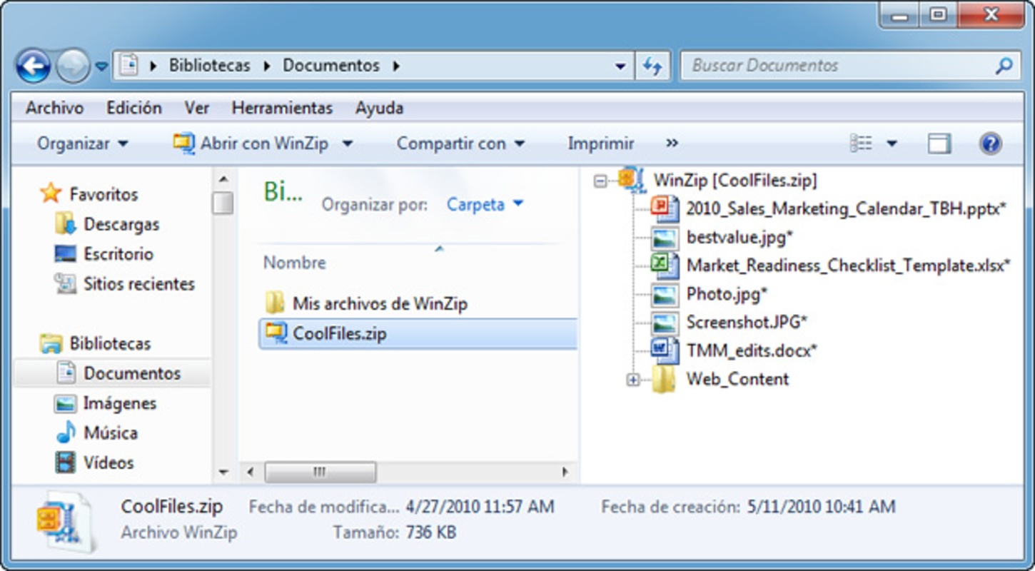 WinZip 27.0 Build 15240 for Windows Screenshot 3