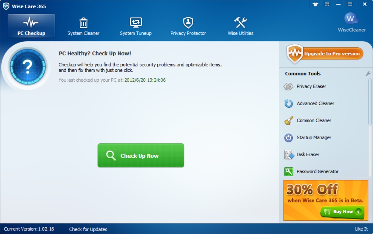 Wise Care 365 6.5.1 for Windows Screenshot 3