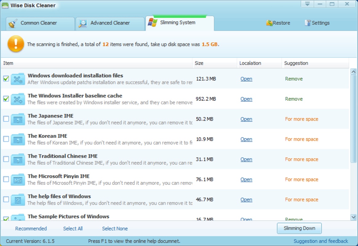Wise Disk Cleaner 10.9.8 for Windows Screenshot 3