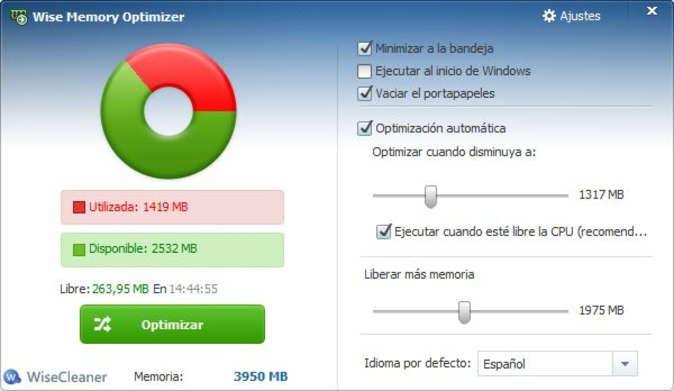 Wise Memory Optimizer 4.1.8 for Windows Screenshot 3