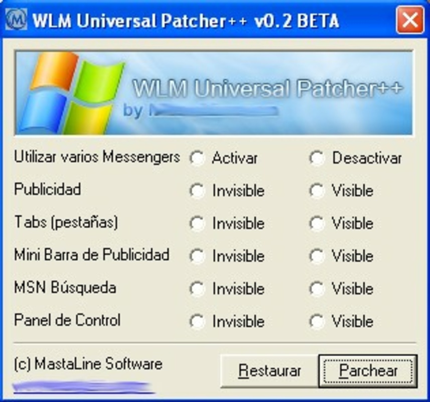 WLM Universal Patcher 1.2.0 for Windows Screenshot 1
