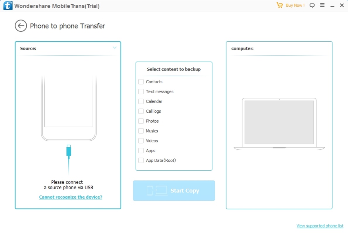 Wondershare MobileTrans 3.5.6 for Windows Screenshot 3