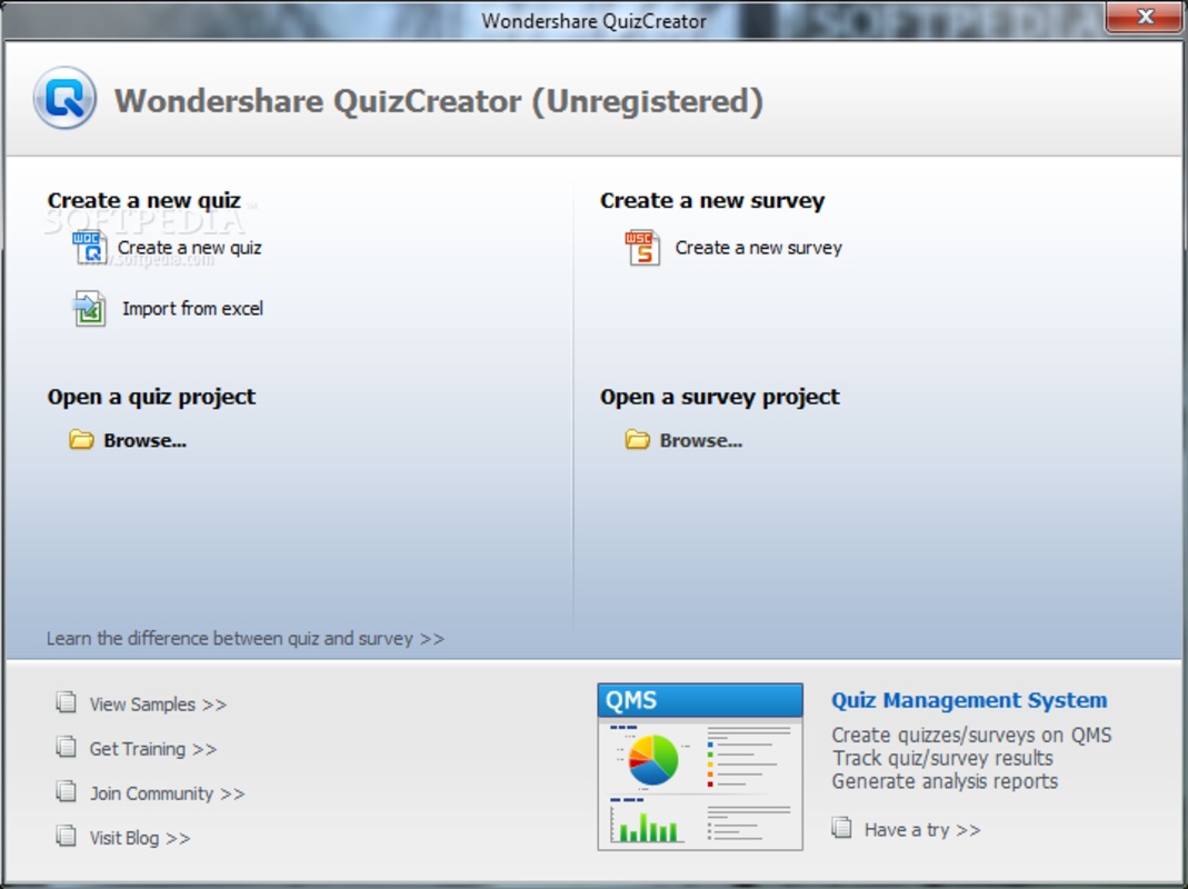 Wondershare QuizCreator 3.2.2 for Windows Screenshot 1