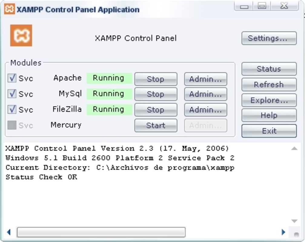 XAMPP 8.2.4 for Windows Screenshot 3