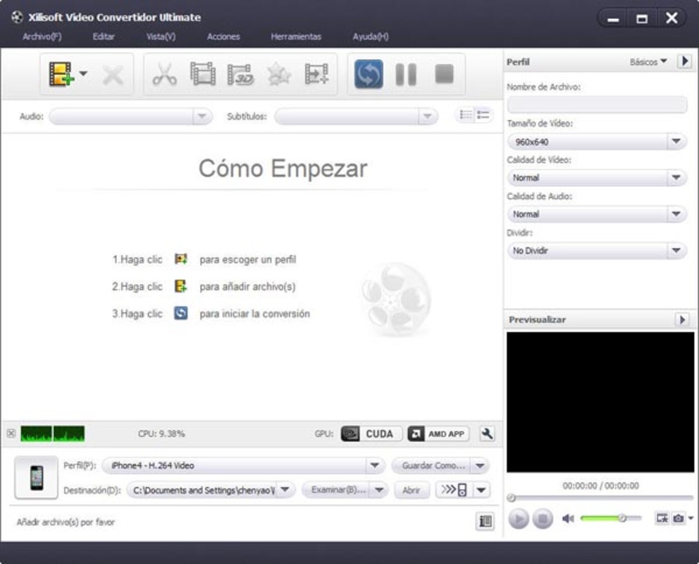 Xilisoft Video Convertidor Ultimate 7 7.0 for Windows Screenshot 1
