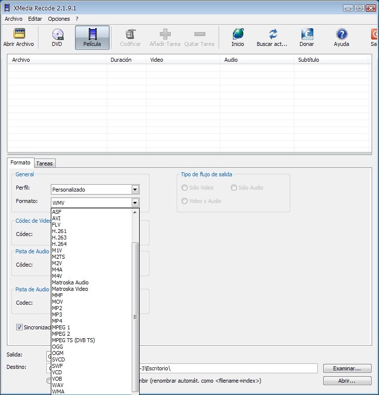 Xmedia Recode 3.5.7.6 for Windows Screenshot 1