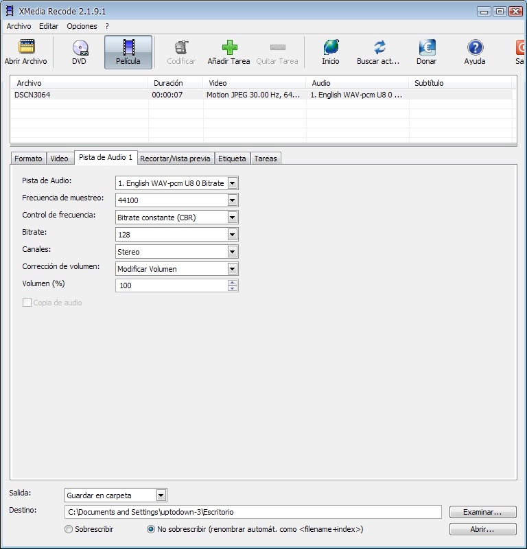 Xmedia Recode 3.5.7.6 for Windows Screenshot 3