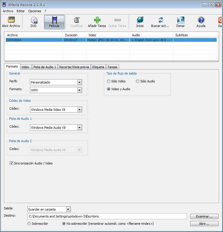 Xmedia Recode 3.5.7.6 for Windows Screenshot 4
