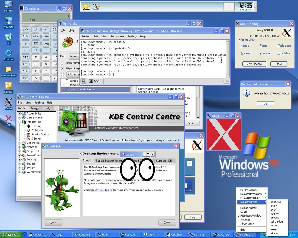 Xming X Server 6.9.0.38 for Windows Screenshot 1
