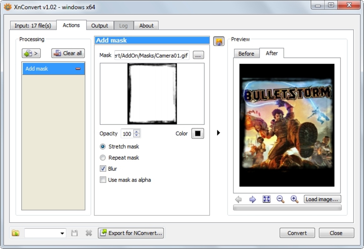 XnConvert 1.96.0 for Windows Screenshot 3