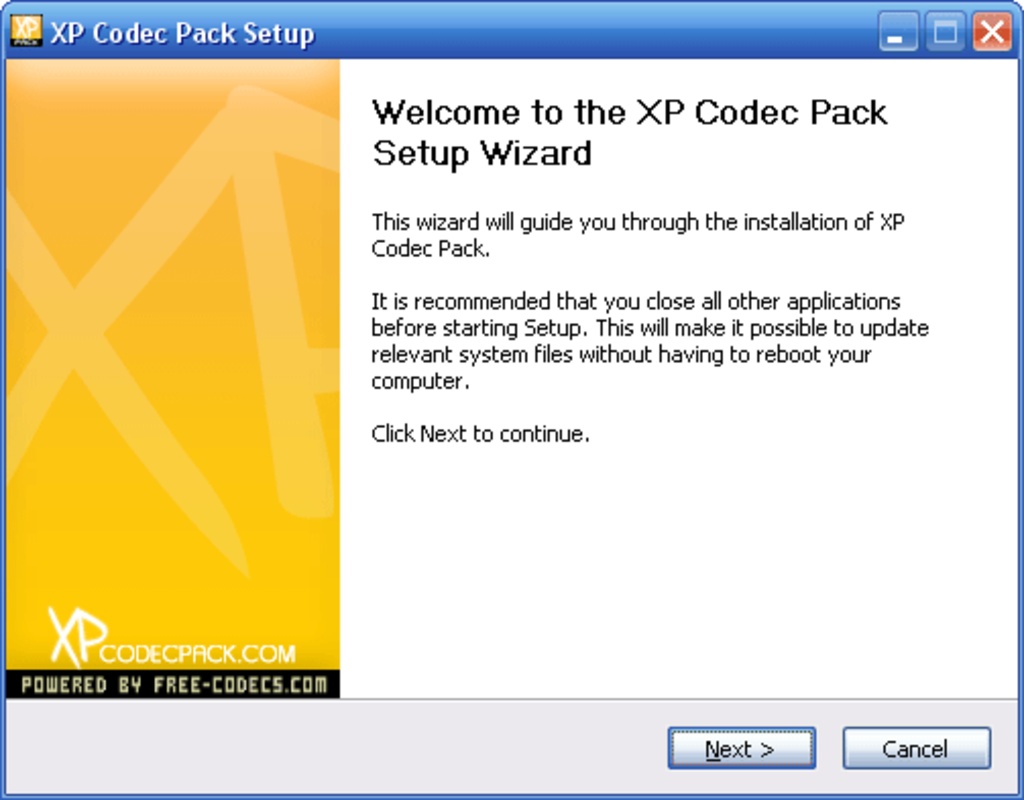 XP Codec Pack 2.7.4 for Windows Screenshot 2