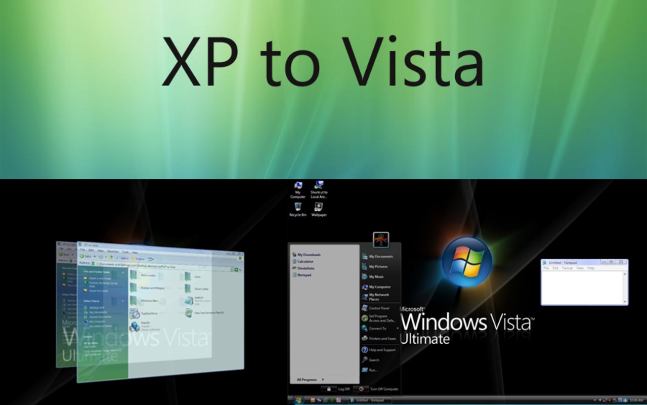 XP to Vista 1.0 feature