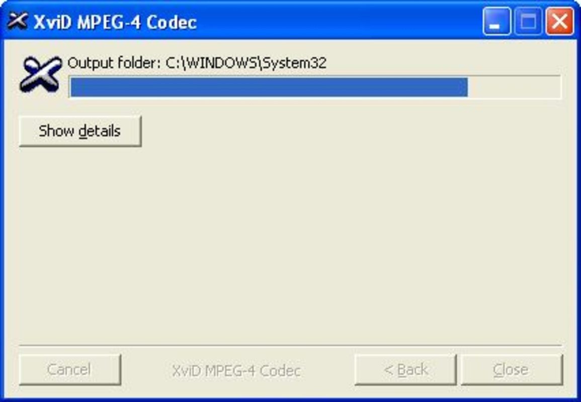 XviD Codec 1.2.1 for Windows Screenshot 1