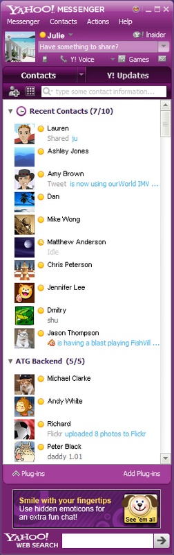 Yahoo Messenger 11.5.0.155 for Windows Screenshot 2