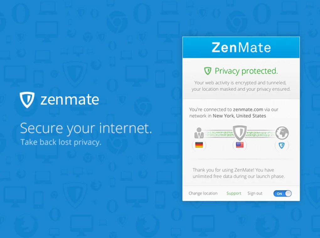 ZenMate VPN For Firefox 5.4.8 for Windows Screenshot 3