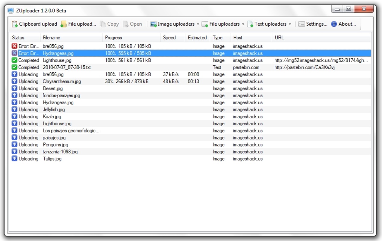 ZUploader 1.2.0.0 for Windows Screenshot 4